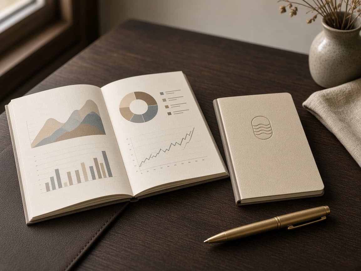 Livret de fonds et carnet d’épargne sur un bureau : 3a titres ou compte.